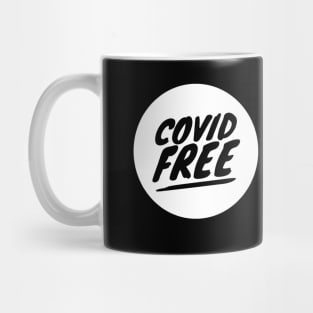 Black and White Covid Free Mug